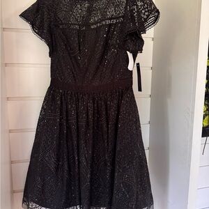 Shoshanna Jet Black Sequin Dress
